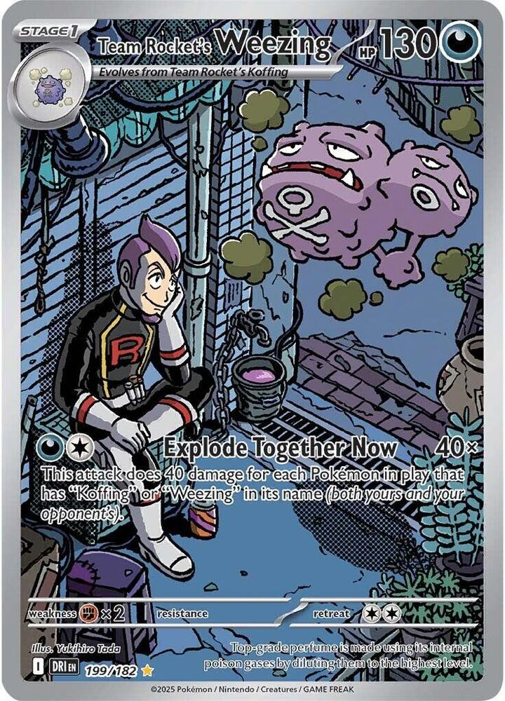 Team Rockets Weezing - 199/182 - Illustration Rare